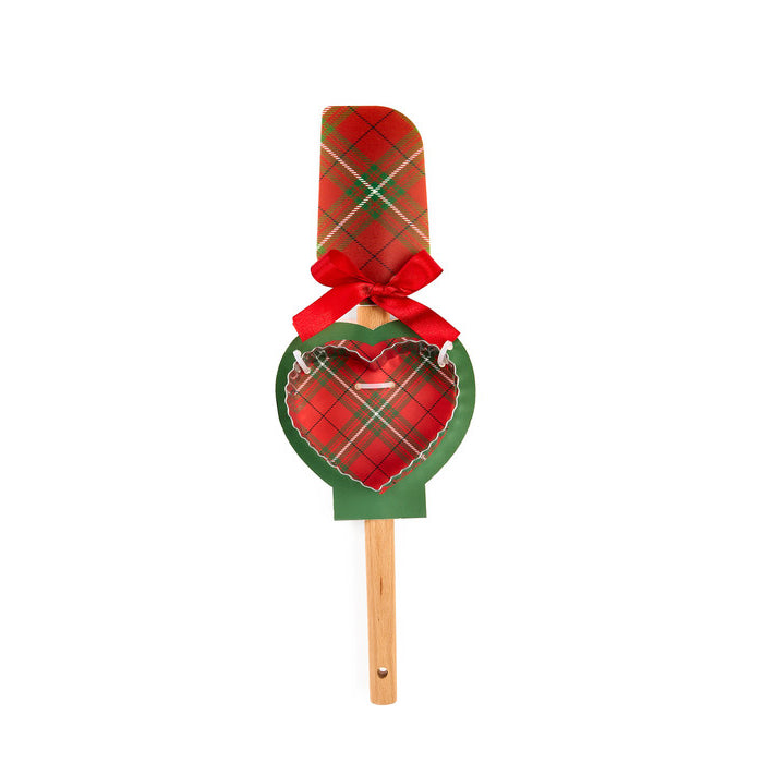 Mestolo Leccapentola + Stampino Cuore Tartan