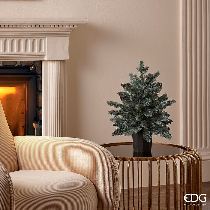 Albero Pino Argentato con Vaso h45 cm