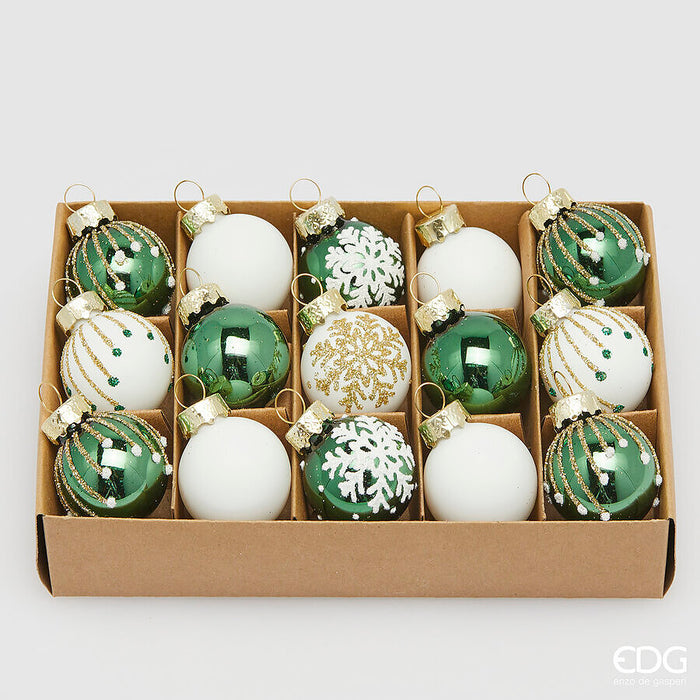 Set 15 Palline Natale Mignon