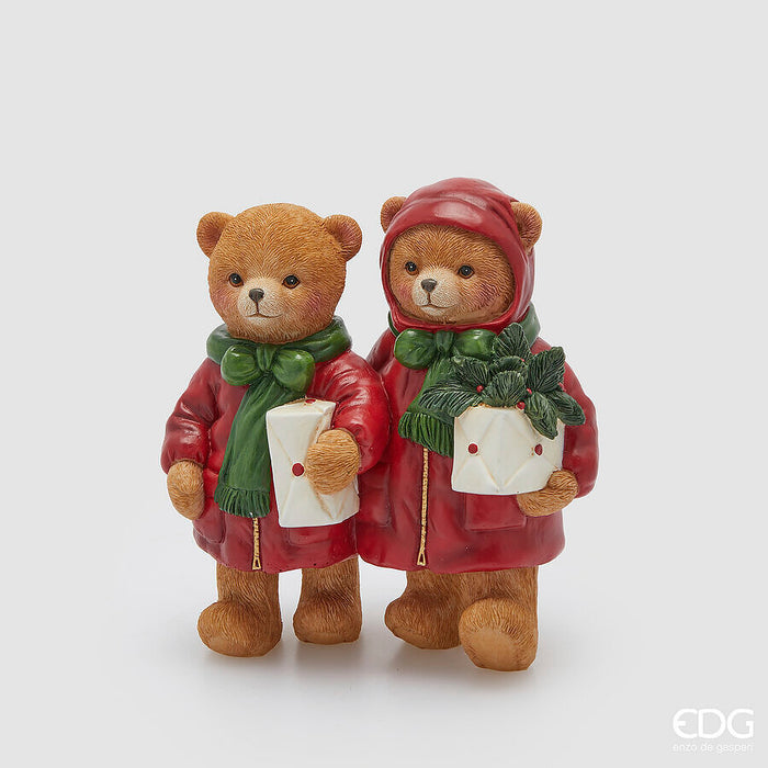 Orsetti Coppia Decoro Natale