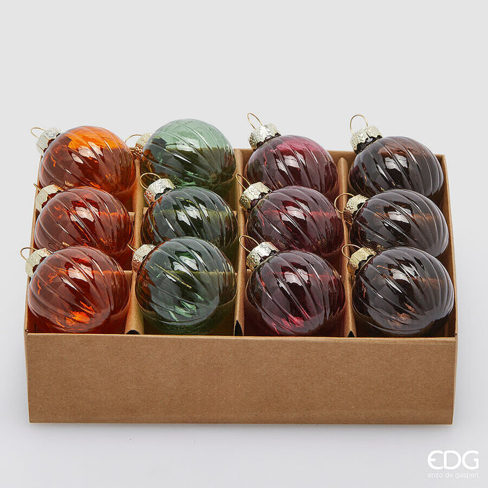 Set 12 Palline Addobbo Natale