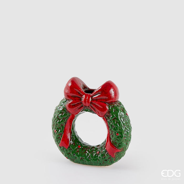 Portacandela Stelo Ghirlanda Natale