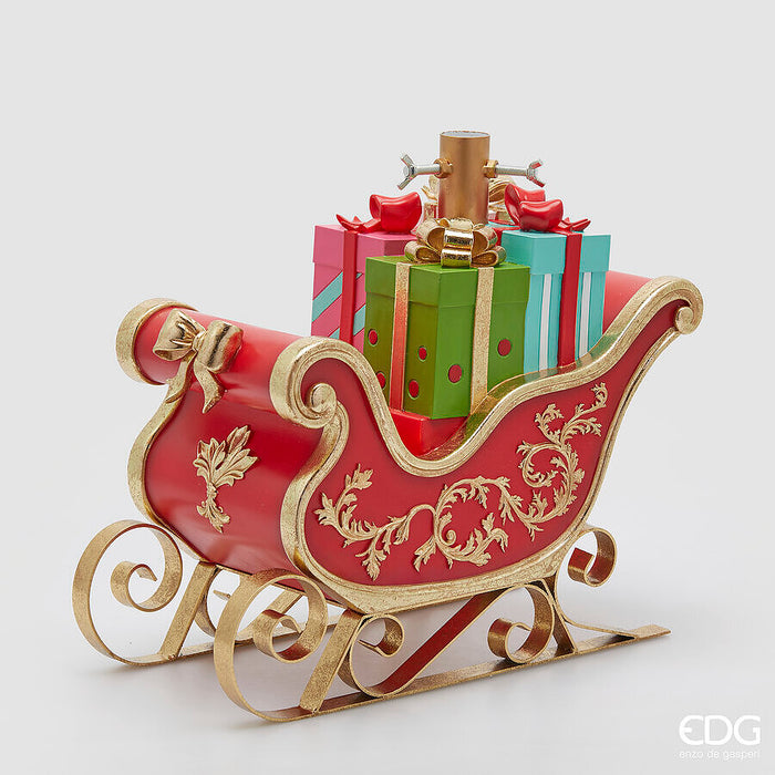 Base Albero Natale Slitta con Doni