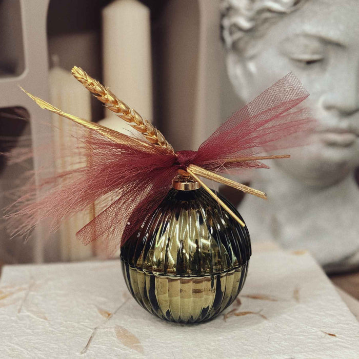 Xmas Bauble Green - Candela Profumata