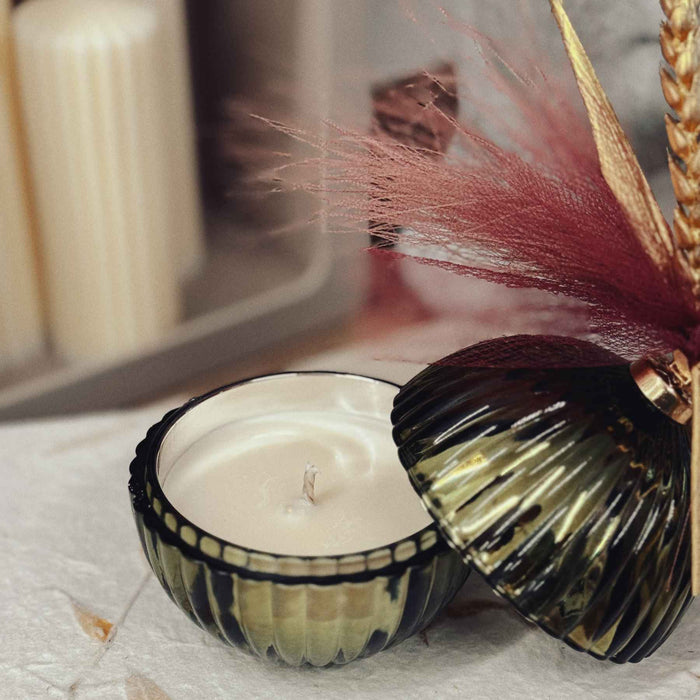 Xmas Bauble Green - Candela Profumata