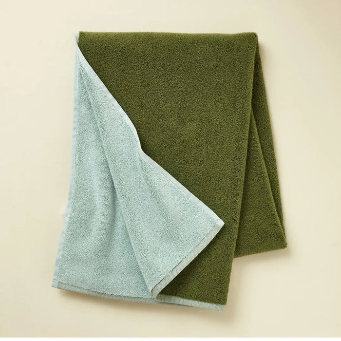 Asciugamano Twist 50x100 Turchese/Kaki