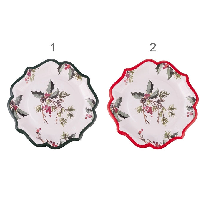 Vintage Xmas - Set 15 Piatti Carta