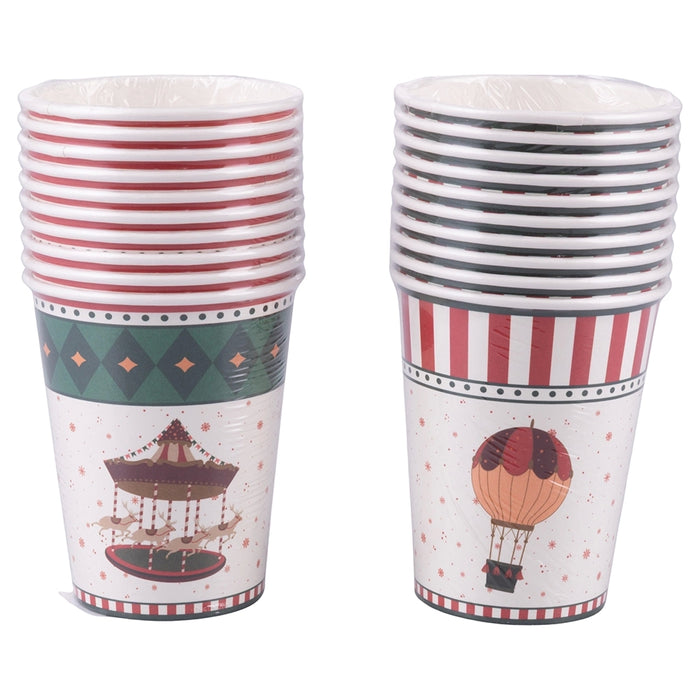 Set 18 Bicchieri Xmas Circus
