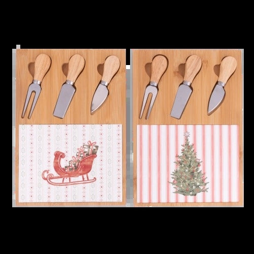 Xmas Cottage - Tagliere 3 Coltelli Formaggio