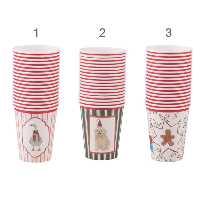 Set 18 Bicchieri Xmas Cottage