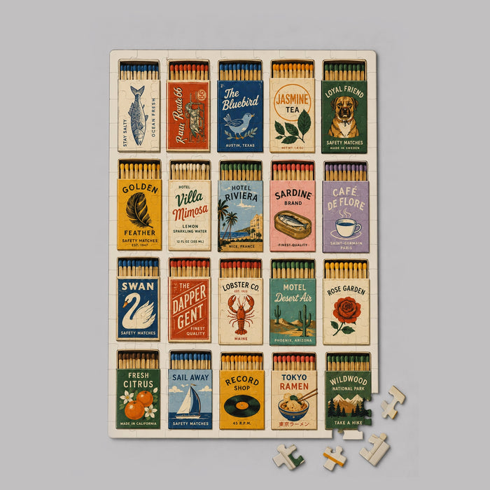 Mini Puzzle - Vintage Fiammiferi Box