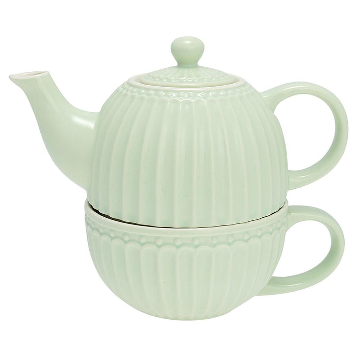 Tea For One Alice Pale Green Greengate segni-particolari-home Tazze da The