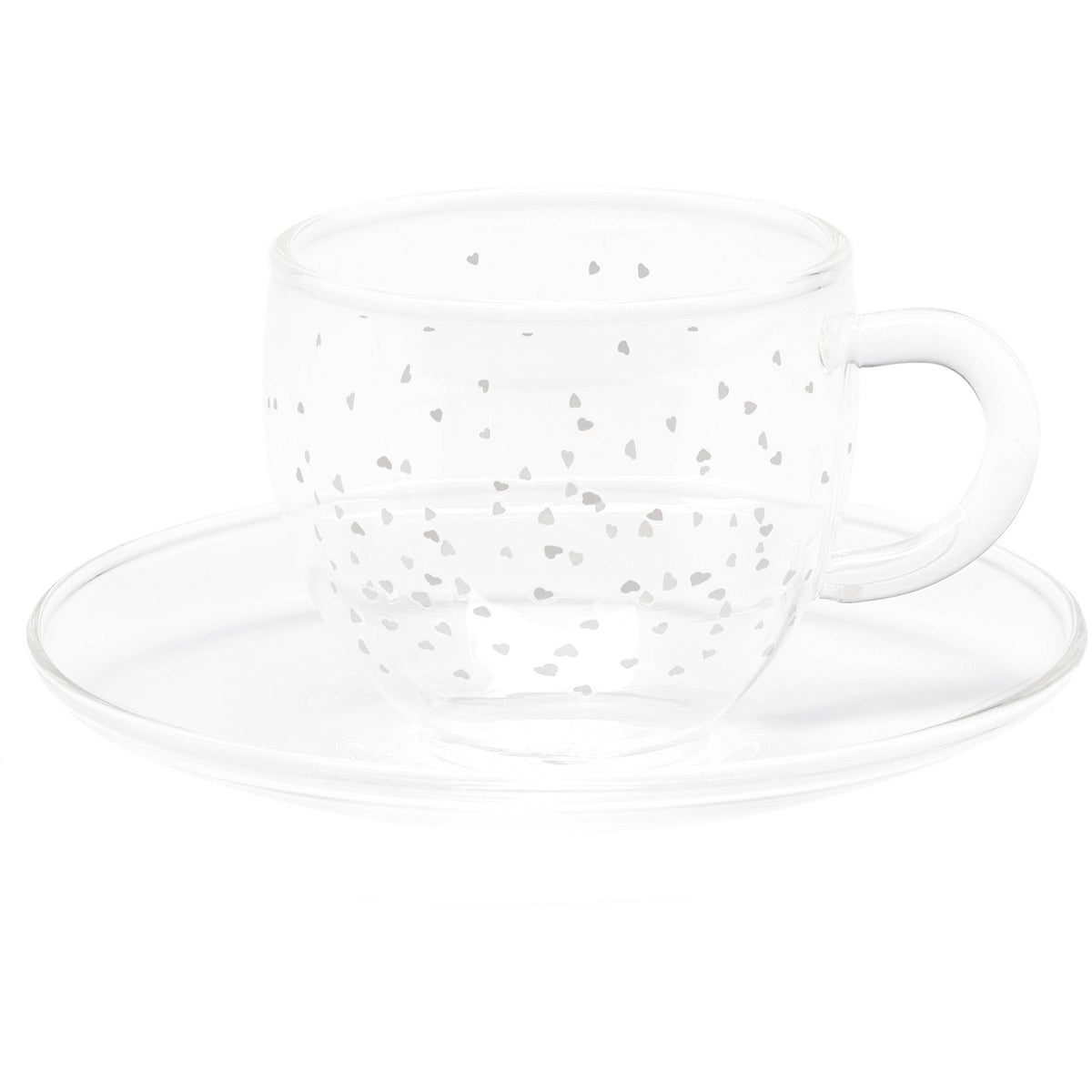 Caffettiera con cuoricini realizzata in alluminio 1 tazza