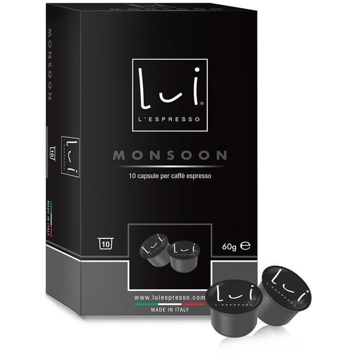Monsoon - Confezione 10 Capsule Caffè Lui Espresso segni-particolari-home Capsule