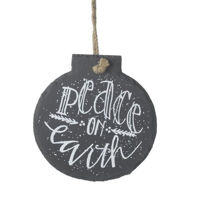 Palla Natale Lavagna Peace on Earth Heaven Sends segni-particolari-home Palline e addobbi natalizi